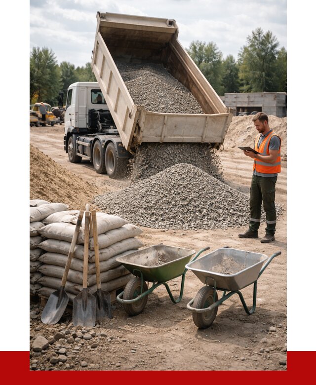 Доставка нерудных материалов в Стрежевом от 1223 руб. | ПРОНЕРУДСтж