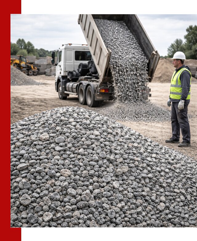 Доставка и продажа гранитного щебня фракции 5-20 в Стрежевом