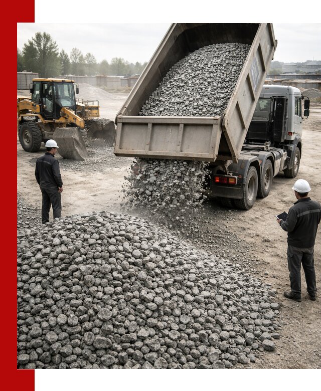 Доставка гранитного щебня фракции 20-40 в Стрежевом