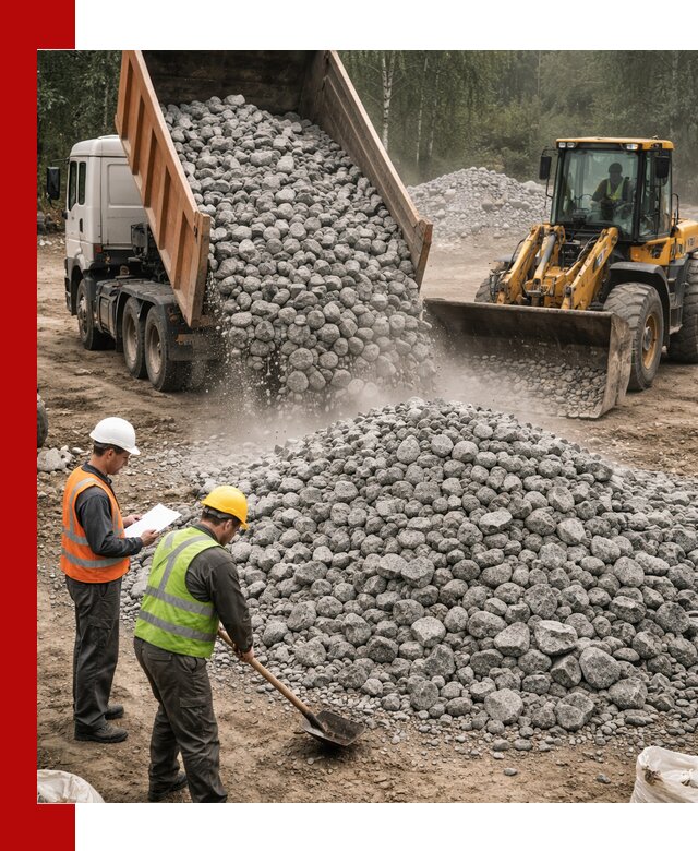 Гранитный щебень фракция 70-150 доставка в Стрежевом