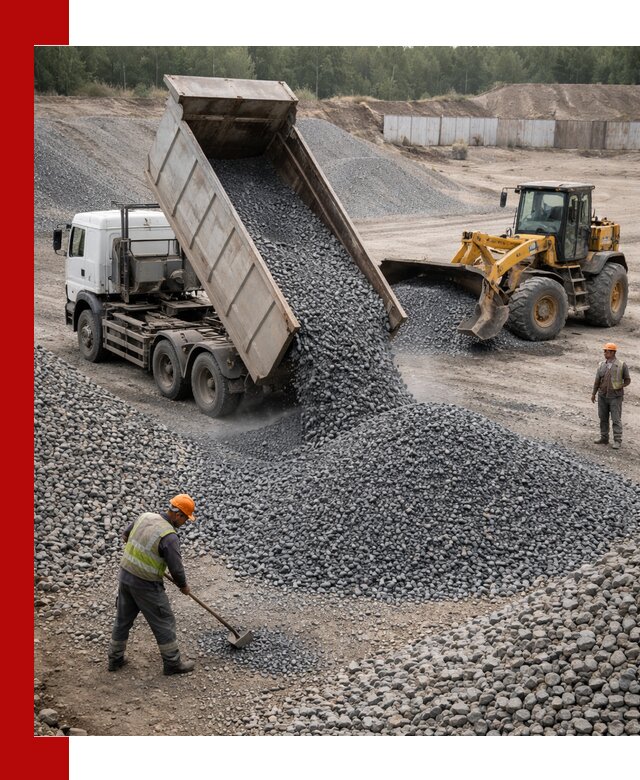 Щебень габбро-диабаз фр. 5-20 с доставкой в Стрежевом