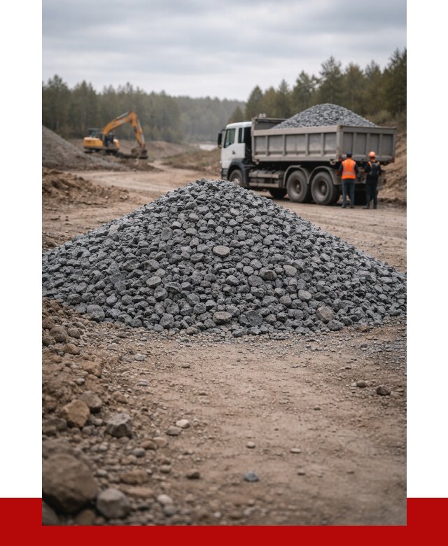 Щебень габбро диабаз фракция 40-70 в Стрежевом от 2243 р-ПРОНЕРУДСтж