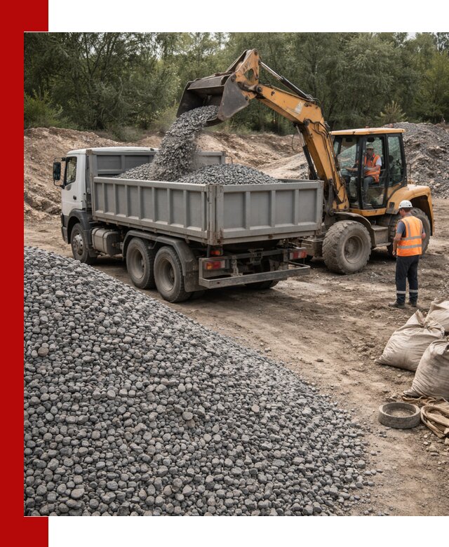 Доставка гравийного щебня в Стрежевом оптом и в розницу