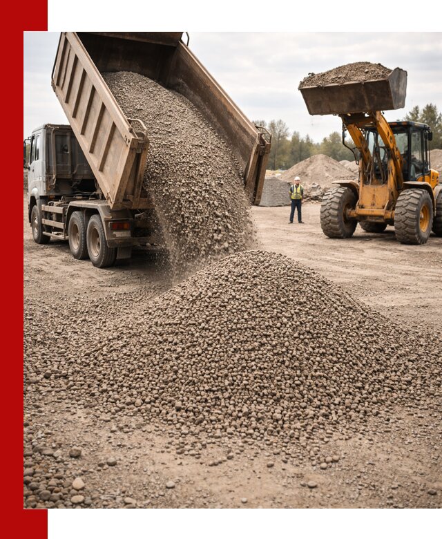 Гравийный щебень фракция 3–10 с доставкой в Стрежевом