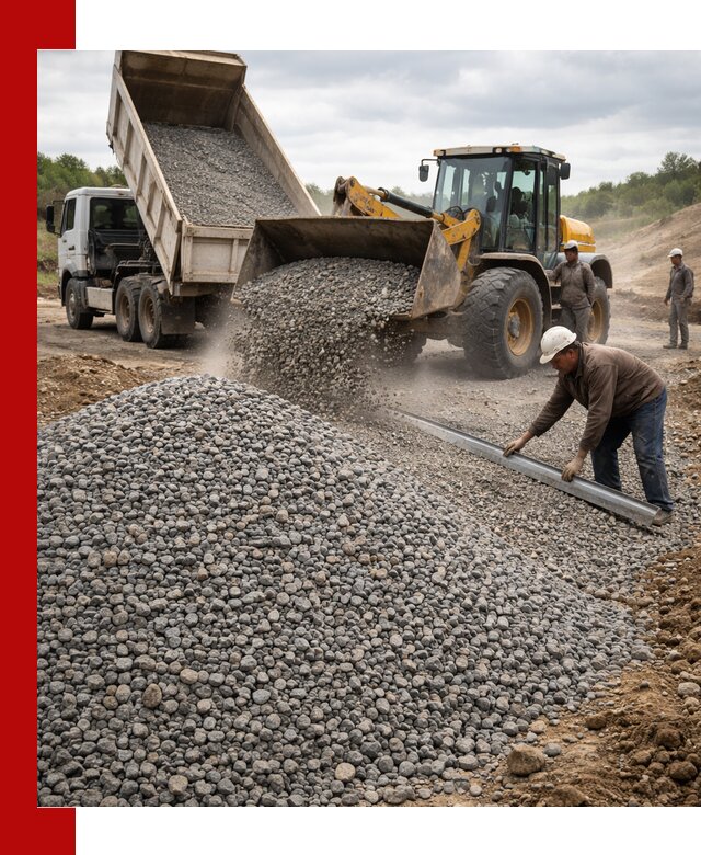 Гравийный щебень фракция 5-20 с доставкой в Стрежевом