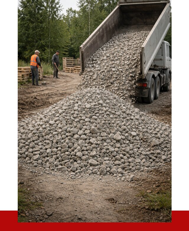 гравийный щебень фракция 70-120 в Стрежевом от 2498 р. ПРОНЕРУДСтж