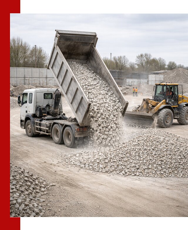 Доставка и продажа известнякового щебня в Стрежевом