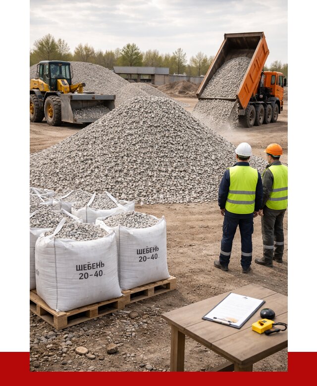 Известняковый щебень 20-40 в Стрежевом от 2141 р. ПРОНЕРУДСтж