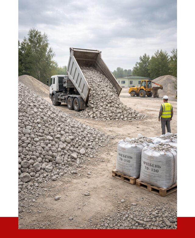 Известняковый щебень фракция 70-150 в Стрежевом от 1274 р. | ПРОНЕРУДСтж