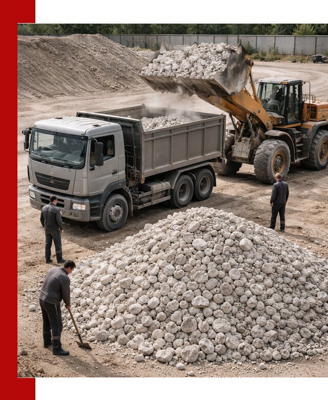 Известняковый щебень фракция 70–150 с доставкой в Стрежевом