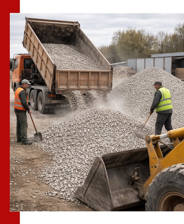 Доломитовый щебень фракции 5-20 с доставкой в Стрежевом