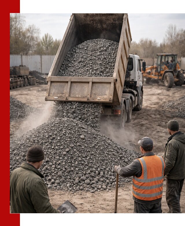 Доставка шлакового щебня в удобные сроки по выгодной цене в Стрежевом