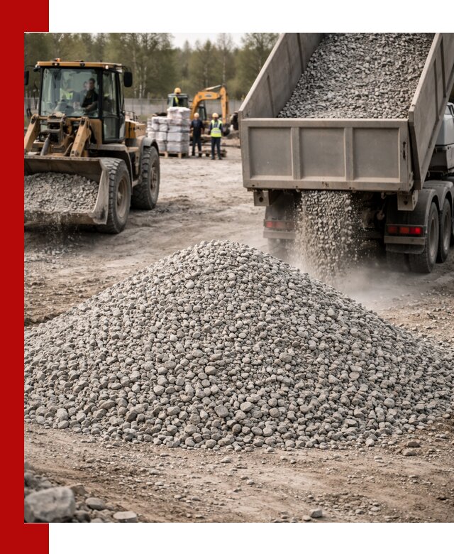 Вторичный щебень фракции 5-20 в Стрежевом — доставка и продажа крупнотоннажно