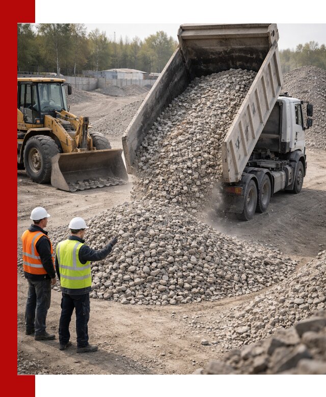 Вторичный щебень фракция 40–70 доставка в Стрежевом