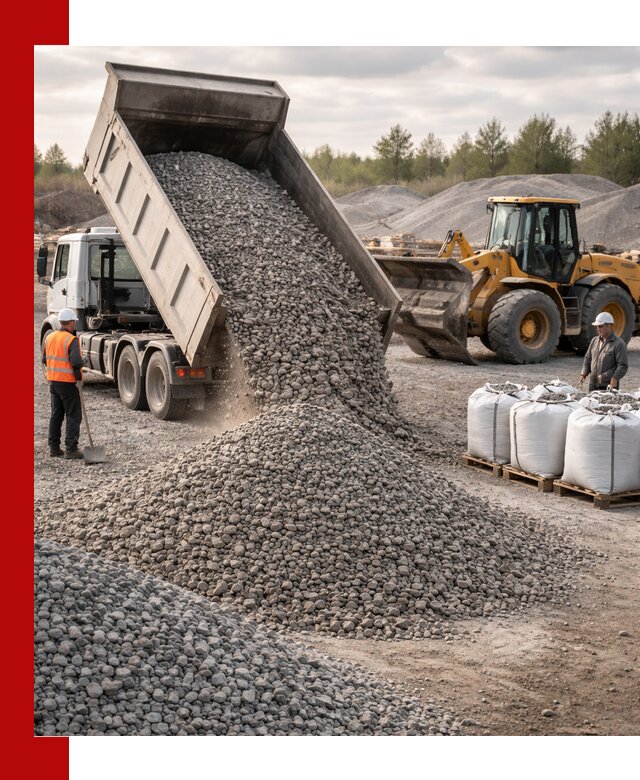 Бетонный щебень фракция 5–20 с доставкой в Стрежевом