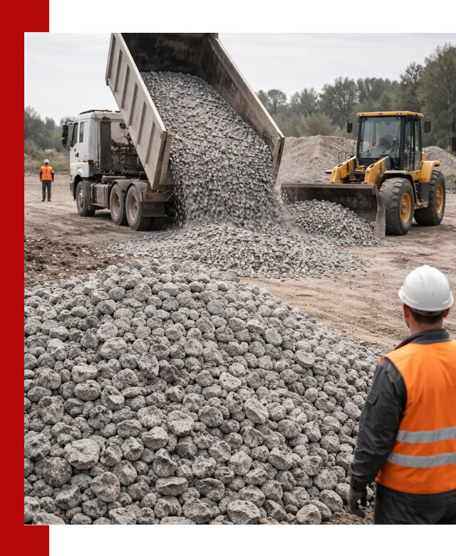 Доставка бетонного щебня фракции 20-40 в Стрежевом