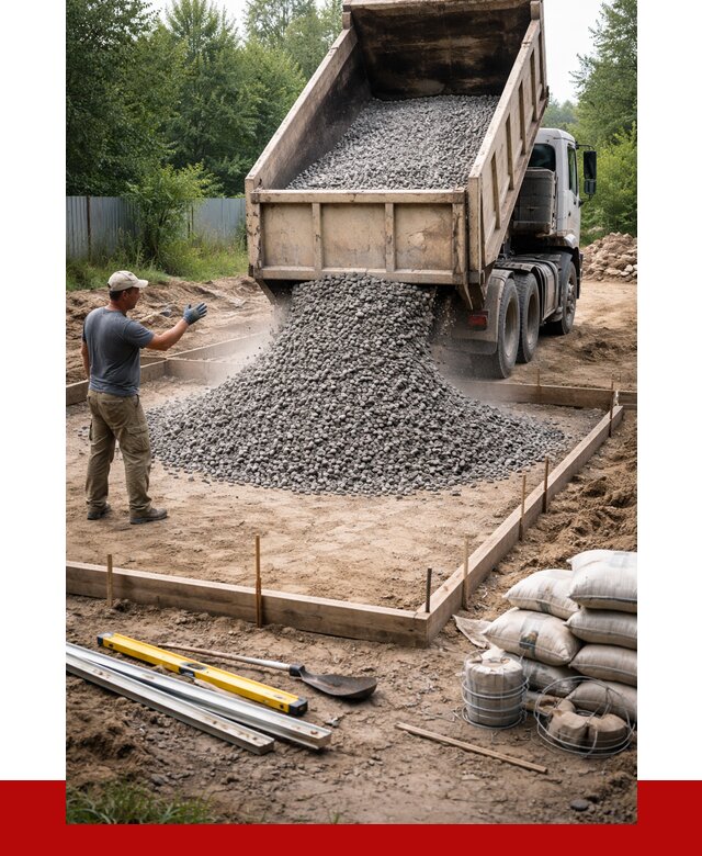 Купить щебень для фундамента в Стрежевом от 4588 р. | ПРОНЕРУДСтж