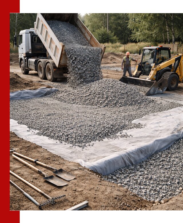 Щебень для фундамента с доставкой в Стрежевом