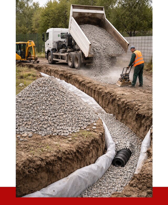 Щебень для дренажа в Стрежевом от 1886 р., ПРОНЕРУДСтж доставка