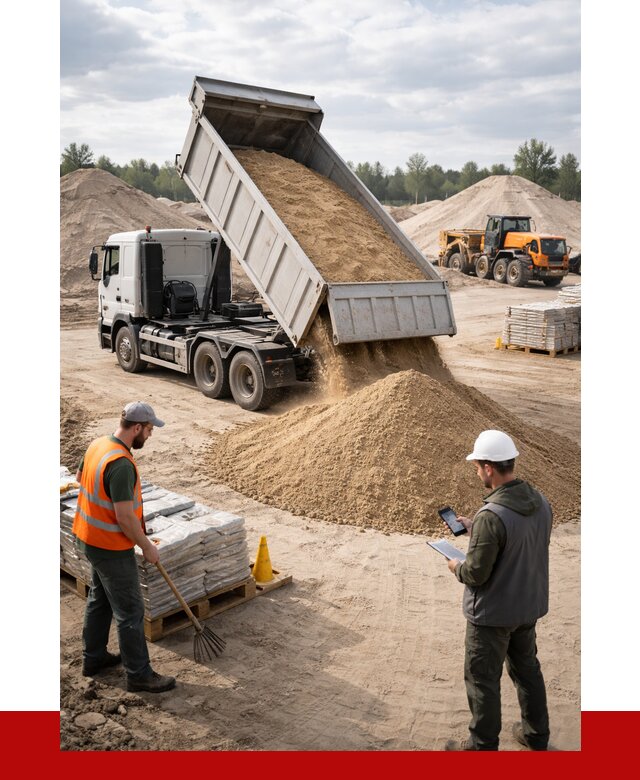 Карьерный песок с доставкой в Стрежевом от 3670 р. ПРОНЕРУДСтж