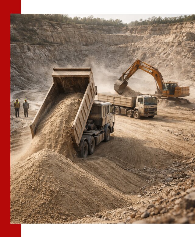 Карьерный песок навалом с доставкой в Стрежевом