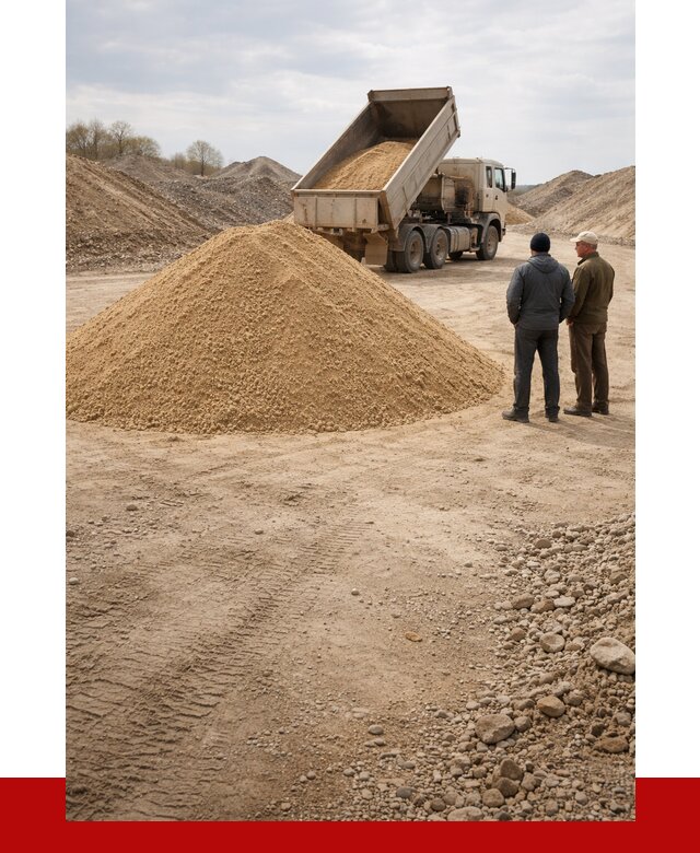 Карьерный песок крупнозернистый в Стрежевом от 8666 р | ПРОНЕРУДСтж