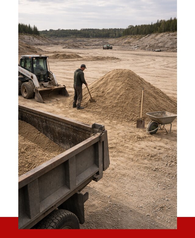Карьерный песок среднезернистый в Стрежевом, от 2243 р. ПРОНЕРУДСтж