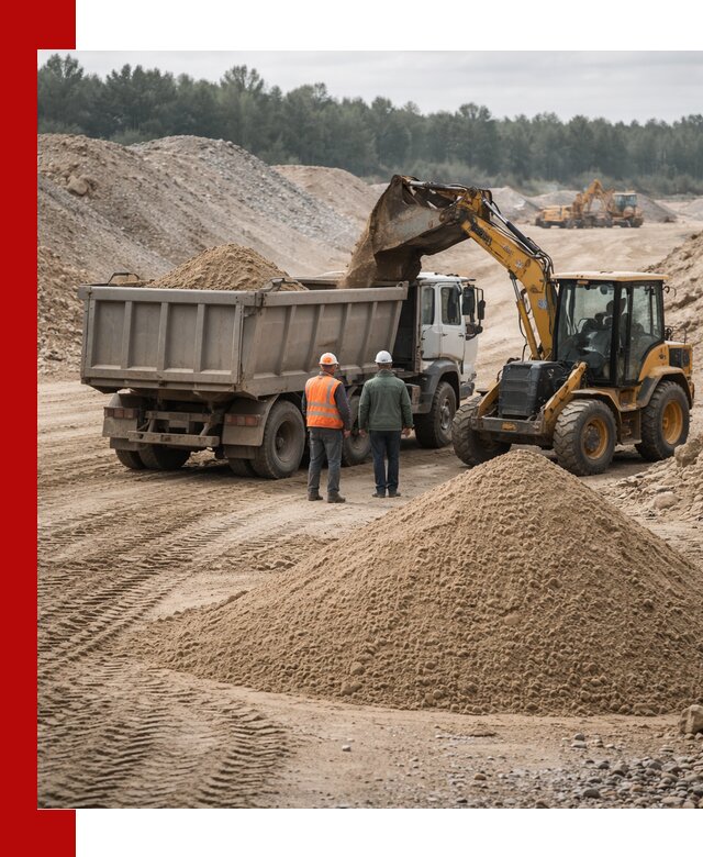 Карьерный среднезернистый песок с доставкой в Стрежевом