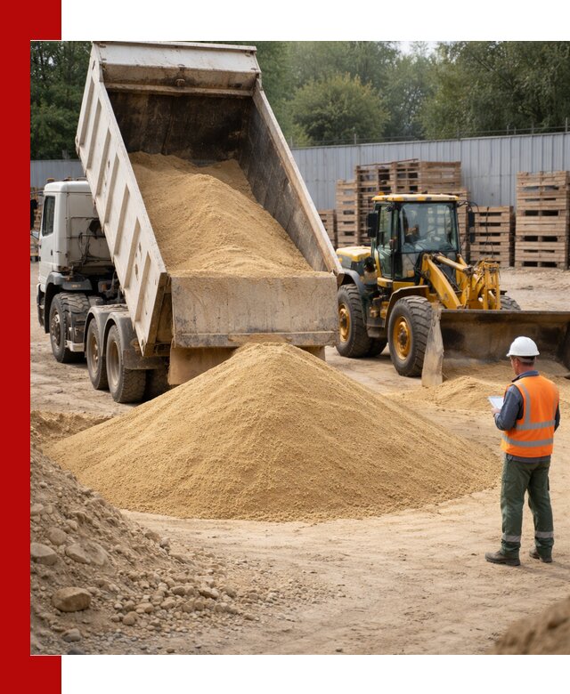 Доставка карьерного мелкозернистого песка в Стрежевом