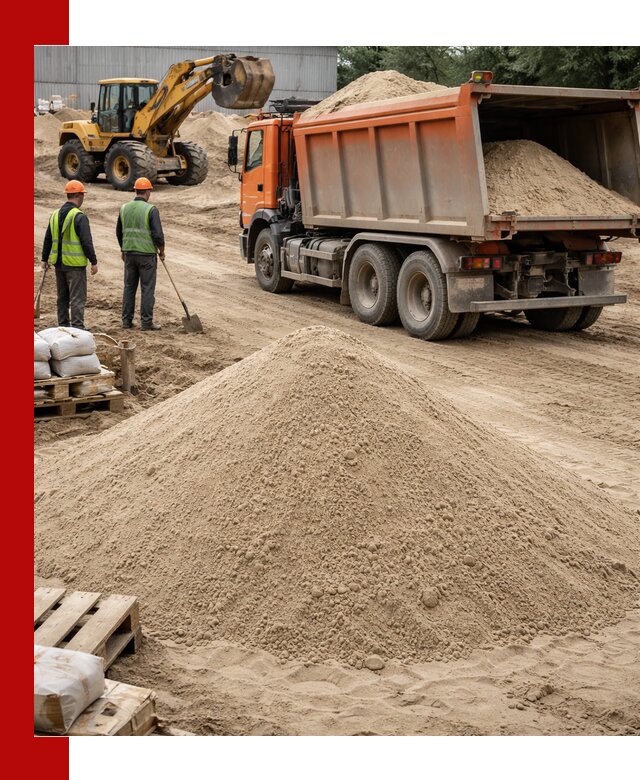 Доставка и продажа мытого речного песка в Стрежевом