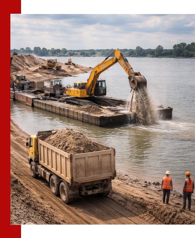 Намывной песок с доставкой в Стрежевом оптом и в розницу