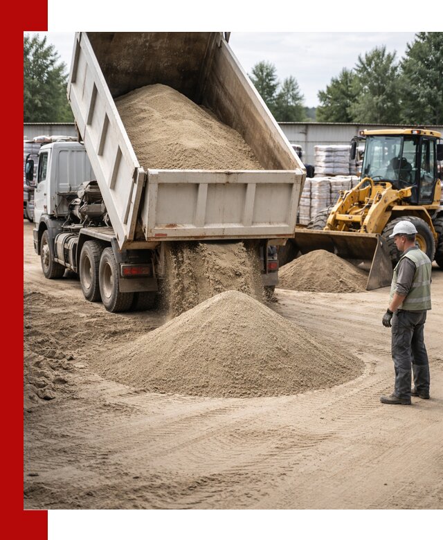 Поставка и доставка песка для бетона в Стрежевом