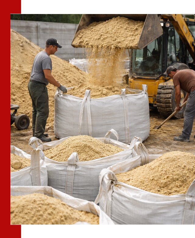 Поставка качественного песка для кладки в Стрежевом