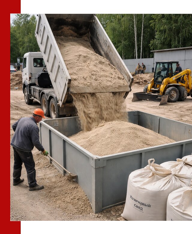 Кварцевый песок для фильтра в Стрежевом — доставка и качество