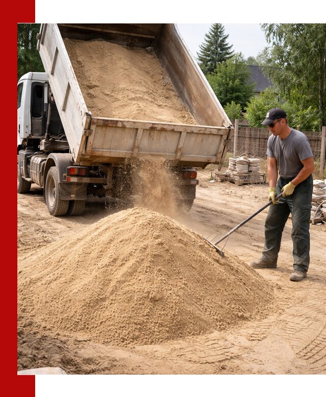 Доставка сухого песка самосвалами в Стрежевом
