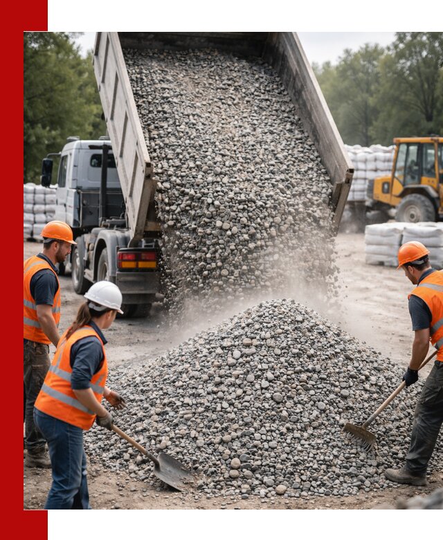 Доставка гравия и камня в Стрежевом оптом и в розницу