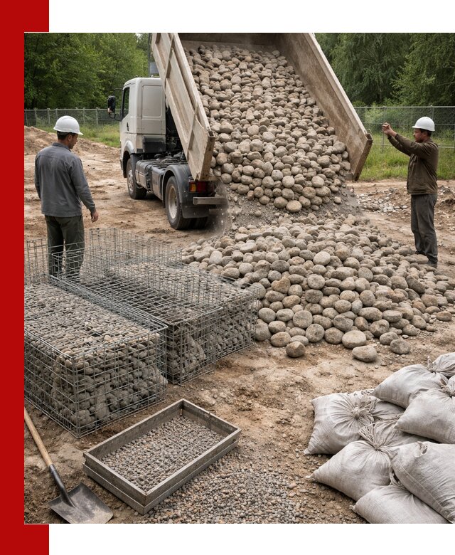 Камень для габионов фракция 70–151 в Стрежевом