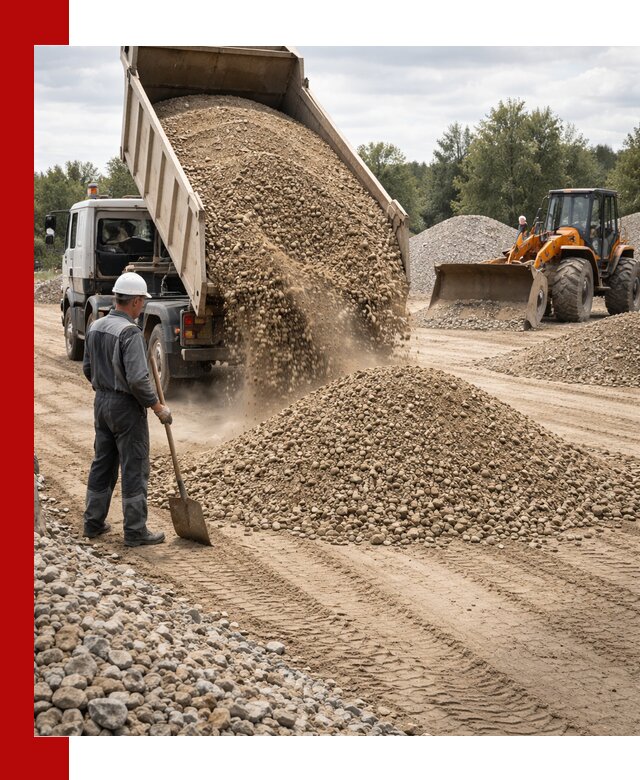 Доставка щпс С3 в Стрежевом самосвалами и бортовыми грузовиками