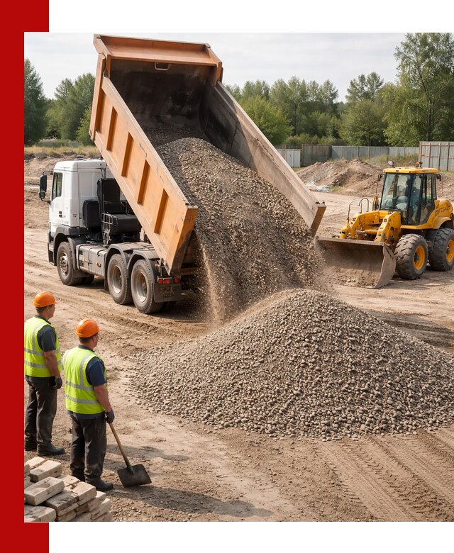 Доставка щебёночно-песчаной смеси ЩПС С7 в Стрежевом