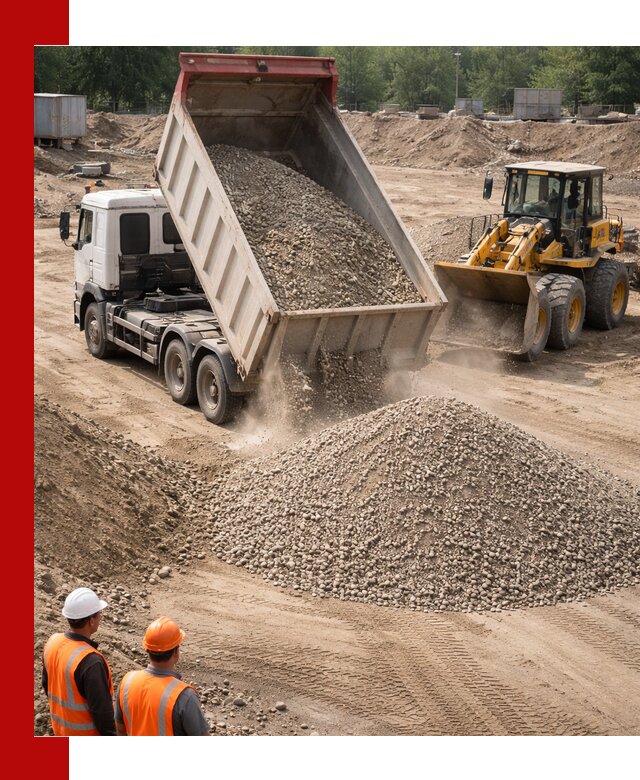 Щебень с песком (ЩГПС С2) с доставкой в Стрежевом