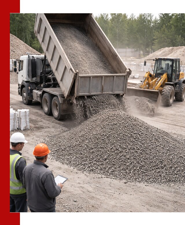 Доставка и продажа гранитного отсева 0-10 в Стрежевом