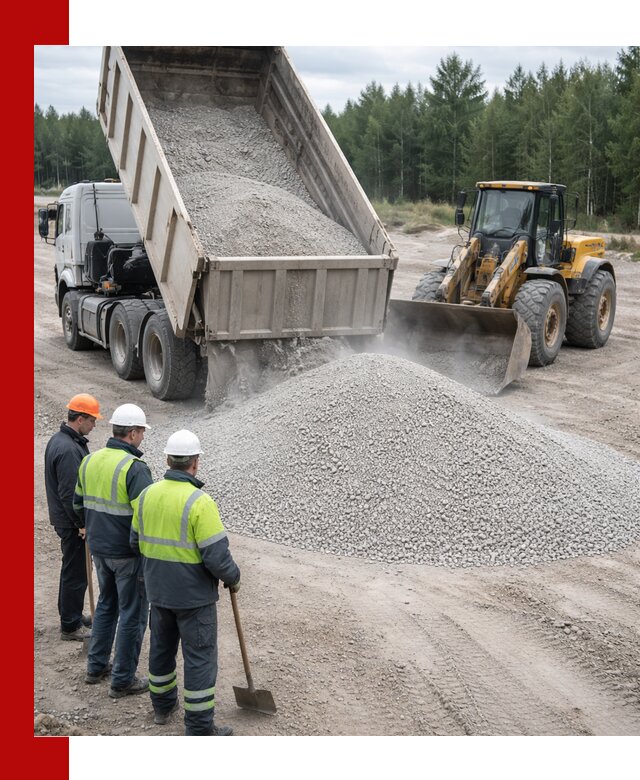 Известняковый отсев 0-5 доставка в Стрежевом быстро и выгодно