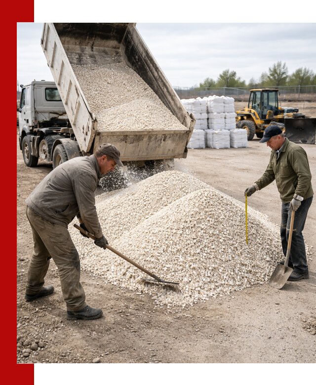 Мраморная крошка с доставкой и разгрузкой в Стрежевом