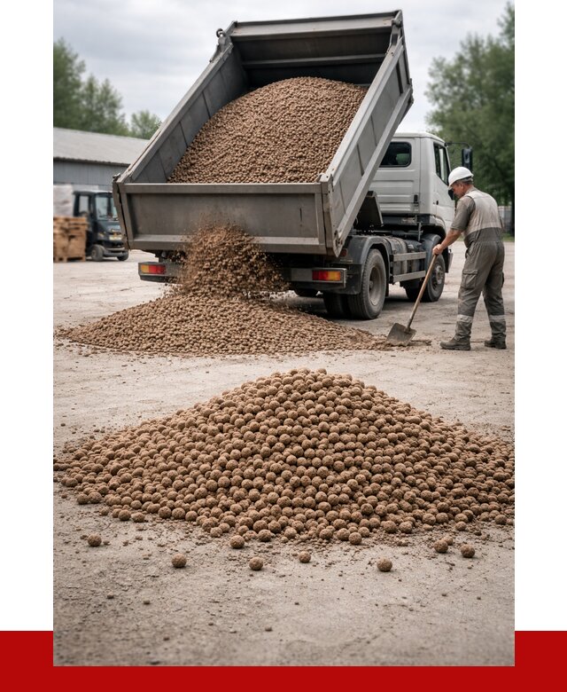 Керамзит с доставкой в Стрежевом от 4282 р. за м3 | ПРОНЕРУДСтж
