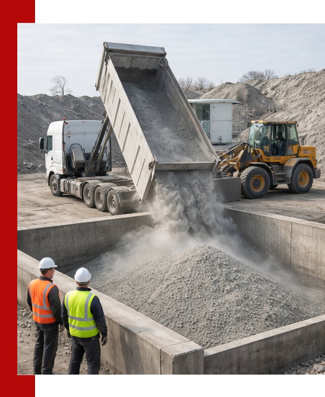 Доставка цемента навалом в Стрежевом крупными партиями