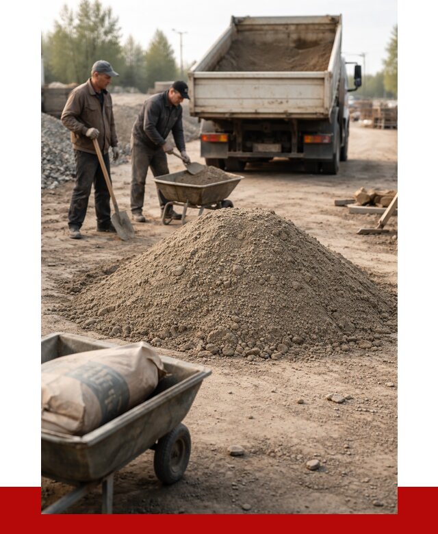 Цементно-песчаная смесь М150 в Стрежевом от 4792 р. | ПРОНЕРУДСтж