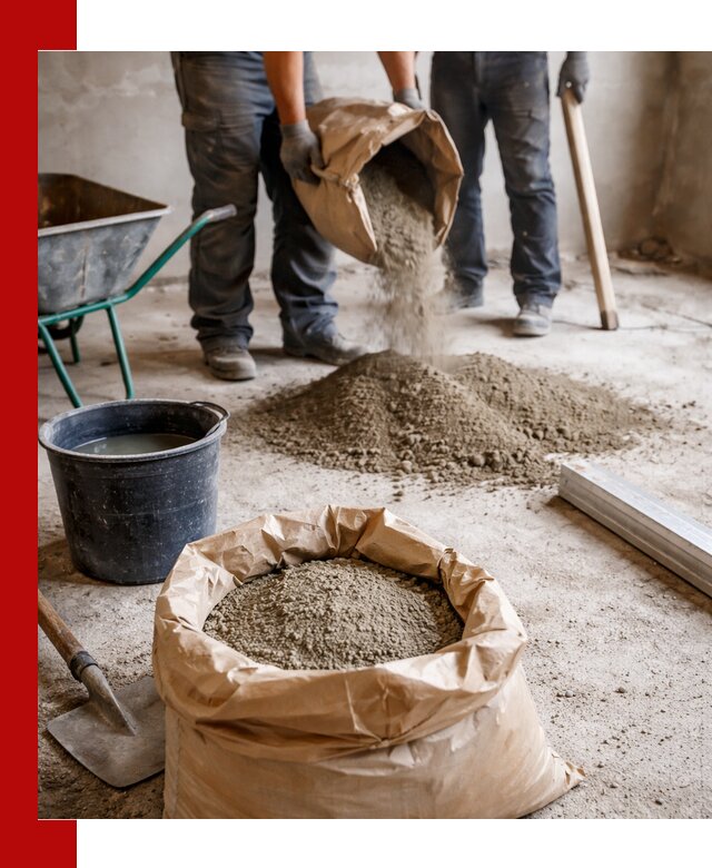 Доставка сухой смеси для стяжки в Стрежевом