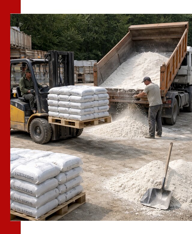 Доставка строительной извести оптом и в розницу в Стрежевом