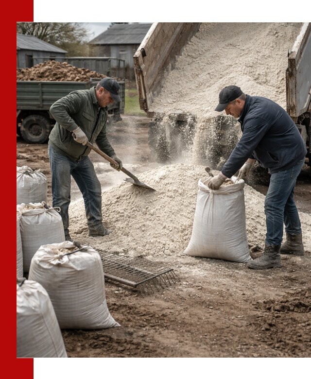 Доставка извести пушонки в Стрежевом оптом и мелким оптом