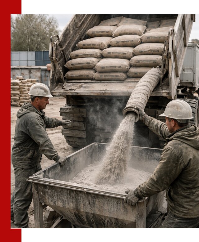 Доставка цемента М400 в Стрежевом оптом и в розницу